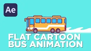 Flat Bus Animation in After Effects