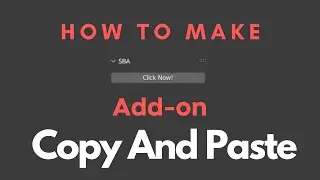 How to Create Add-on Using Copy And Paste | in Vs Code Editor | Using Blender | #copyandpaste