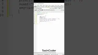 No. 3  calculate average of three numbers in C Language | Programs | TasinCoder |