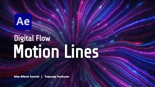 Glowing Flow Lines Background | After Effects Tutorial |  Particular