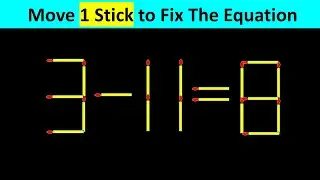 Matchstick Puzzle - Fix The Equation #matchstickpuzzle #simplylogical