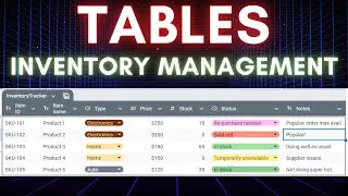 Tables in Google Sheets! Inventory Management Table Templates [Free Sample Download]