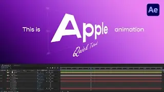 Apple Style 3D Perspective Title Animation | After Effects Tutorial