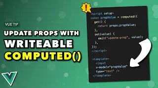 Writeable computed properties are great for updating vue props