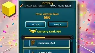 Trove - Reaching 590 Trove Mastery | MAIN Progress!