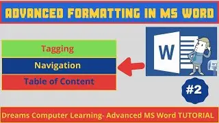 ADVANCED FORMATTING in  MS WORD| TAGGING, NAVIGATION, TABLE OF CONTENT| Advanced MS Word Tutorial 2