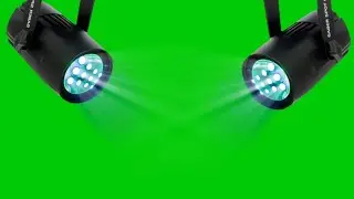 big light effects green screen full HD