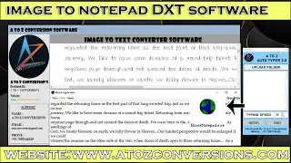 Image to Notepad dxt conversion software | auto typer software for notepad dxt