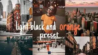 How to edit light black and orange Lightroom room preset DNG