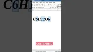LibreOffice Writer में Subscript का उपयोग कैसे करते हैं  #shortfeed #shortvideo #libreoffice