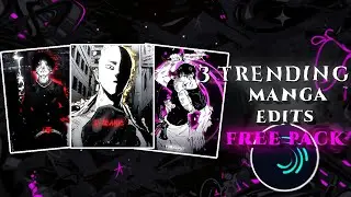 Trending manga edit pack | Alight motion [xml qr/pack cc]