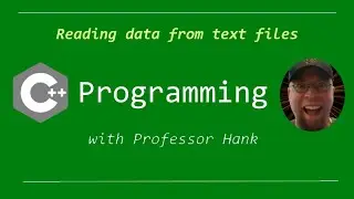 C++ Tutorial:  Read from Text Files  // Retrieve data from files using ifstream