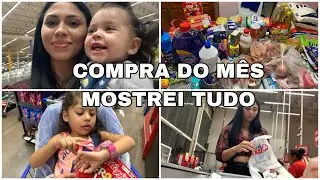 COMPRA DO MÊS 🛒 MOSTREI TUDO