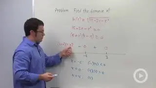 Finding the domain of a function - Problem 3