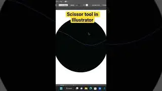 Scissor Tool in Illustrator #shorts #ytshorts #adobeillustrator #illustratortutorial