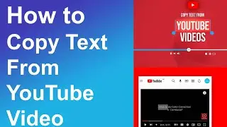 How to copy text from YouTube Video