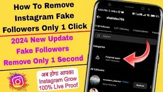 2024 remove all instagram spam followers only 1 click | instagram fake followers remove kaise kare