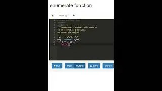 Python || enumerate function