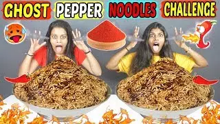 WORLD'S SPICIEST BHUT JOLOKIA NOODLES EATING CHALLENGE |BLACK GHOST PEPPER NOODLES CHALLENGE(Ep-218)