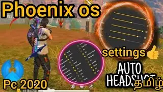 Phoenix Os Headshot sensitivity and settings // phoenix os best keymapping in tamil