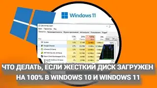 Что делать, если жесткий диск (SSD) загружен на 100% в Windows 10 и Windows 11?