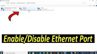 How to Enable or Disable Ethernet port adapter in Windows 10/8/7
