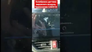 Калибровка датчика наружного воздуха. Приложение Carista.