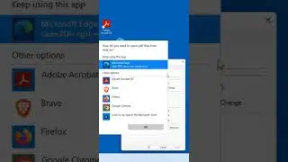 Make Adobe Acrobat Defalt PDF Viewer in Windows.