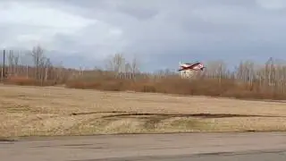 Отработка взлётов и посадок в сильный ветер. Радиоуправляемые модели самолётов.