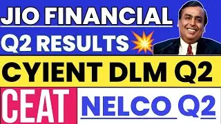 Jio Financial Q2 Results ⚫ Cyient DLM Q2 result ⚫ Ceat Q2 Results 2023 💥 Nelco Q2 Result 🔴