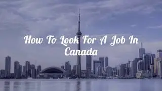 How To Look For A Job In Canada