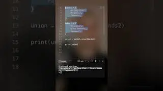 Set Union in Python 🐍 