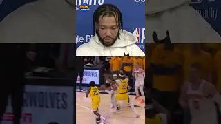 Jalen Brunson was NOT HAPPY with his last shot in Game 3 vs the Pacers. 