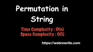 Permutation in String LeetCode | Permutation in String Java | LeetCode 567