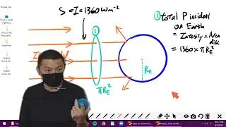 PHYSICS Intensity of Earth's Radiation and Earth's surface temperature