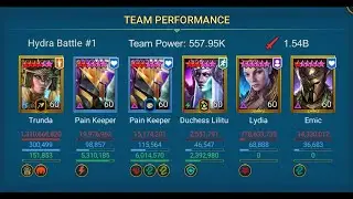 Hajar Hydra 1M Damage Raid Shadow Legends