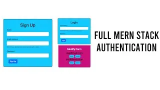 Full MERN Stack Authentication with Crud Operation with Node js, Express and MongoDb