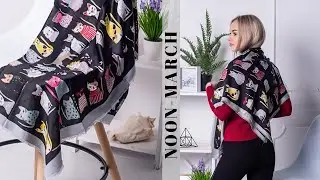 Женский платок с принтом 