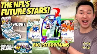 The 1ST CARDS of FOOTBALL'S NEXT STARS have arrived! 😮🔥 2024 Topps Bowman University Chrome Review