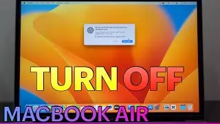 How to Turn OFF on MACBOOK AIR