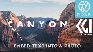 Pixlr: Make text look like it's part of the scene - embed text in a photo - Free online image editor