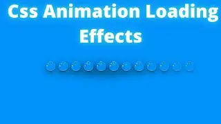 Css drop loading animation / css animation effects / CSS effects