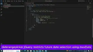 daterangepicker jQuery restricts future date selection using maxDate