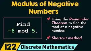 Modulus of Negative Numbers