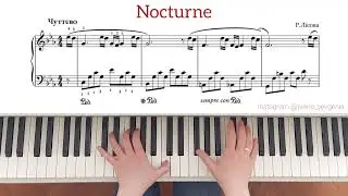 Nocturne - Ruslana Lisova / PIANO SHEET MUSIC TUTORIAL