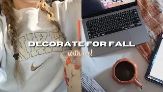 🍂2022 FALL CLEAN + DECORATE WITH ME - pinterest inspired fall room decor - from DOLLAR STORE laur♡ |