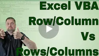 Excel VBA VBA Grasping Row(s) and Columns(s) - CODE INCLUDED
