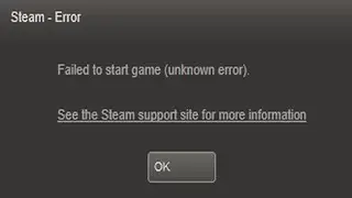 Failed to start game unknown error Steam fix