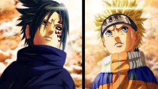 NARUTO VS SASUKE - Naruto usar poder da Kyuubi e Rasengan e Sasuke usar poder da marca da maldição !