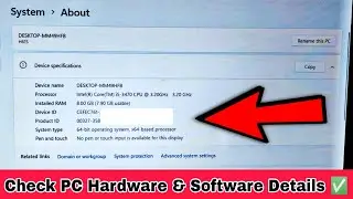 How to check Computer/Laptop Processor, Ram, and Windows Version and Edition